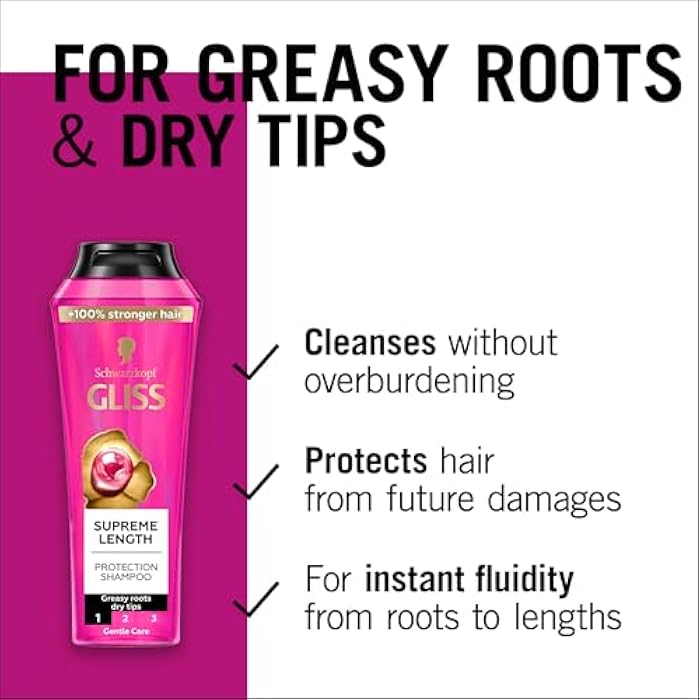 Gliss Supreme Length Shampoo, 400ml — Specially formulated for long hair, this shampoo promotes healthy length by fortifying and protecting against breakage - Image 4